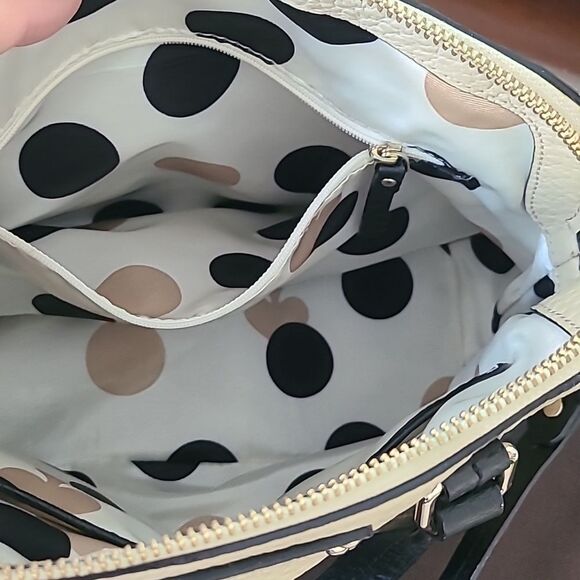 Kate Spade Black and Cream Satchel - Picture 8 of 9